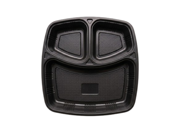 Plastic meal tray, not used by us